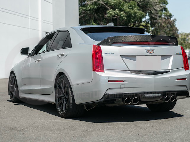 2013-2018 Cadillac ATS ATS-V Sedan Carbon Fiber Rear Roof Top Window Spoiler